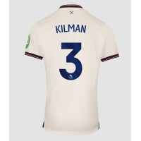 Stroje piłkarskie West Ham United Max Kilman #3 Koszulka Wyjazdowej 2025-26 Krótki Rękaw